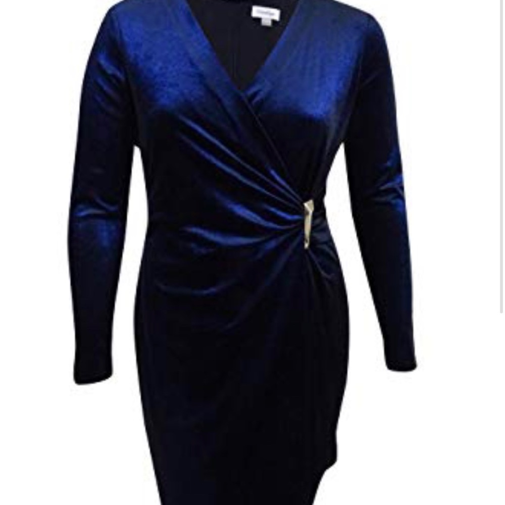 Velvet shimmer cocktail dress
